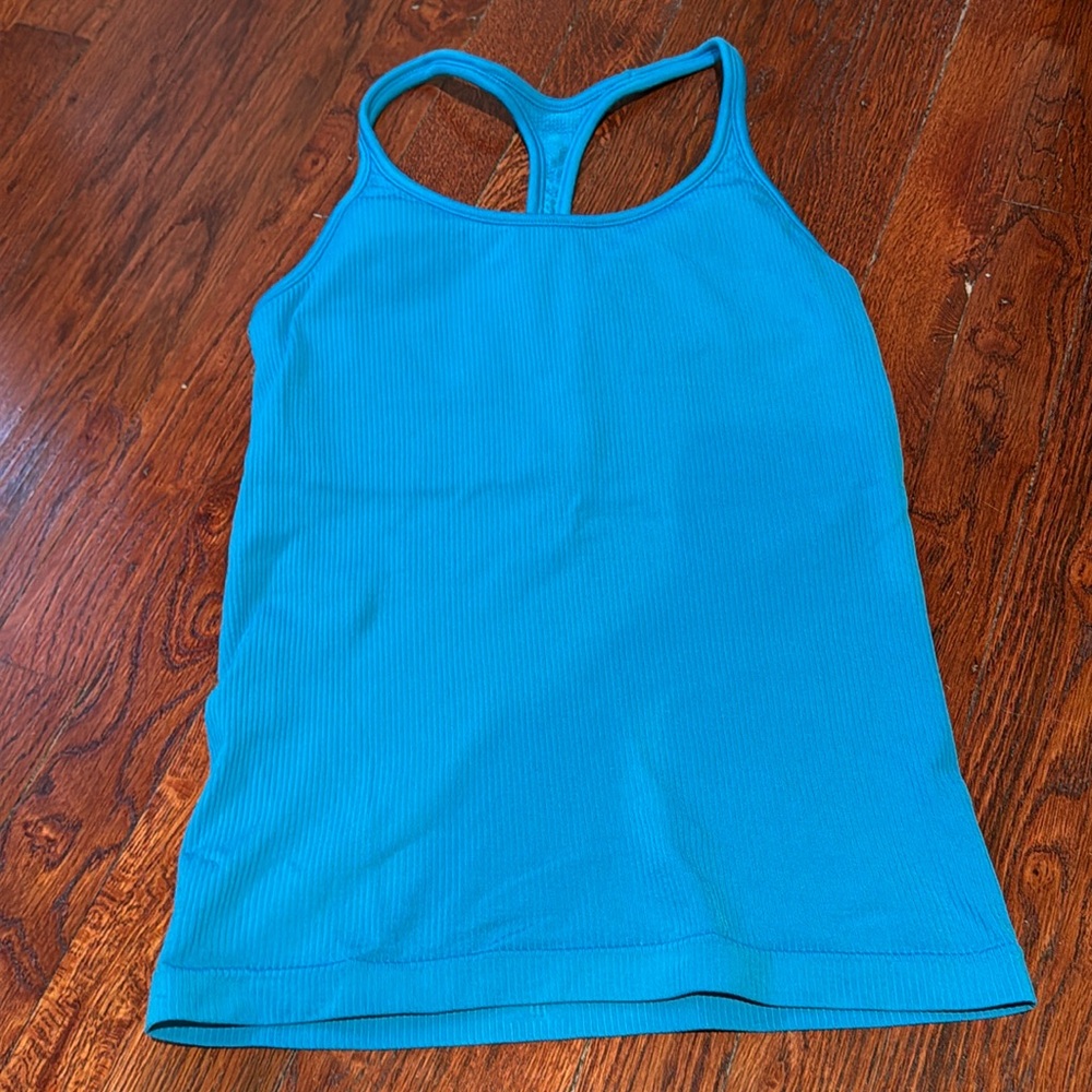 ATHLETA RACERBACK BLUE TANK